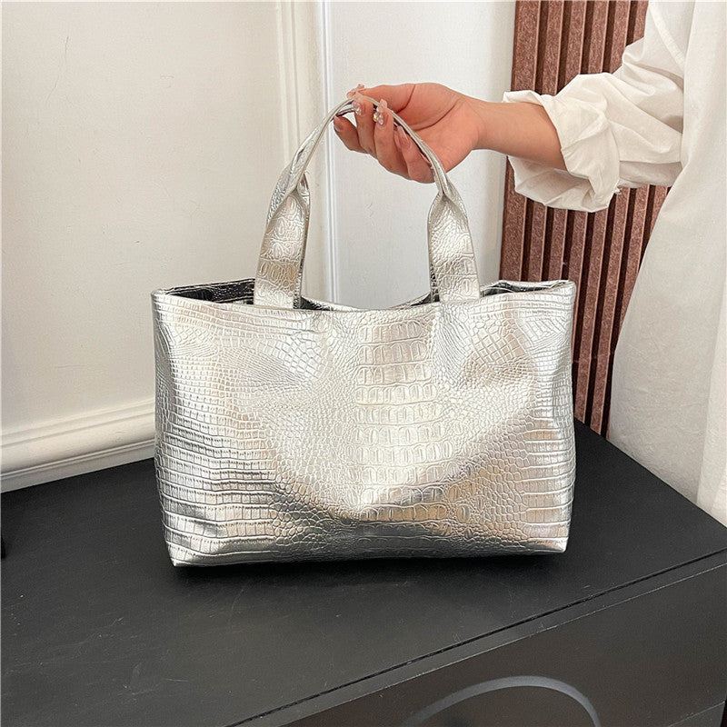 Texture Alligator Printed Handbag For Women