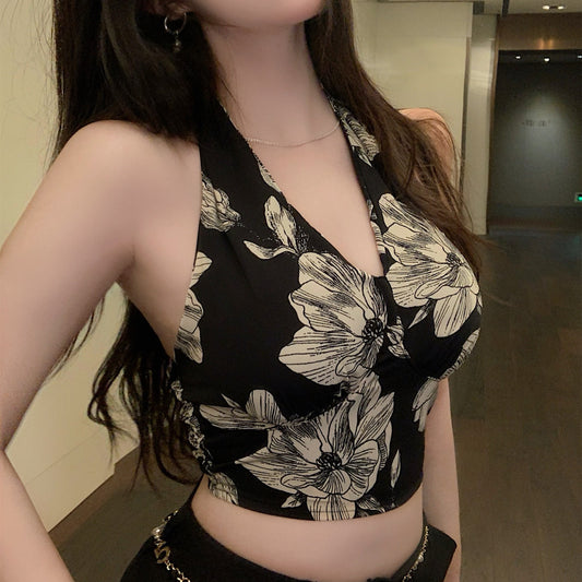 Women's Floral V-neck Sleeveless Camisole