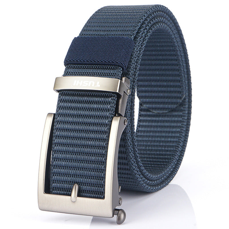 Men's Casual Fashion Automatic Buckle Canvas Belt
