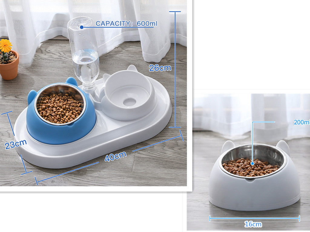 Cat Bowl Dog Bowl Food Bowl To Protect The Cervical Spine Stainless Steel Dog Bowl