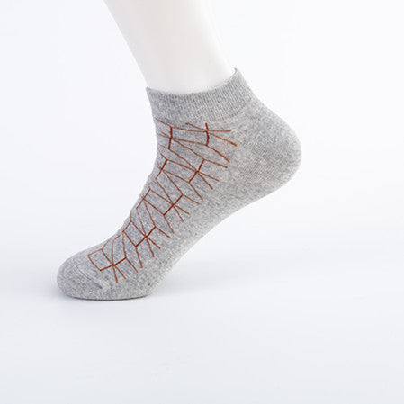 Men's Socks Trend New Geometric Series Boat Socks