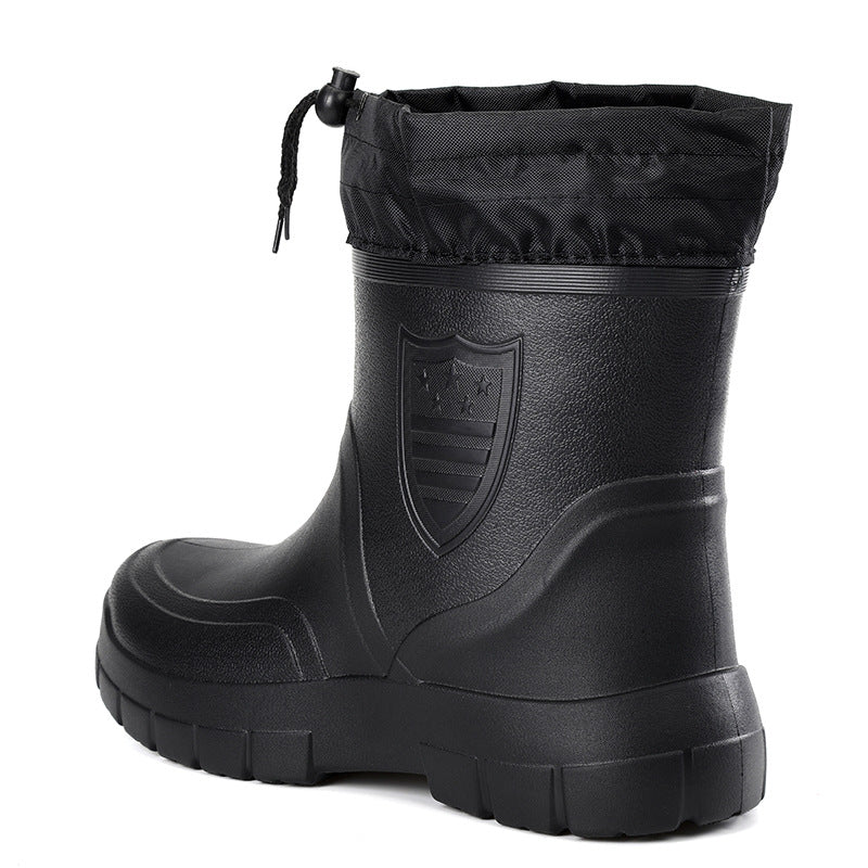EVA Low Barrel Light Three Protection Waterproof Shoes Rubber Shoes