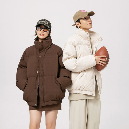 Thickened Short Winter Pure Color Warm Keeping Cotton Jacket