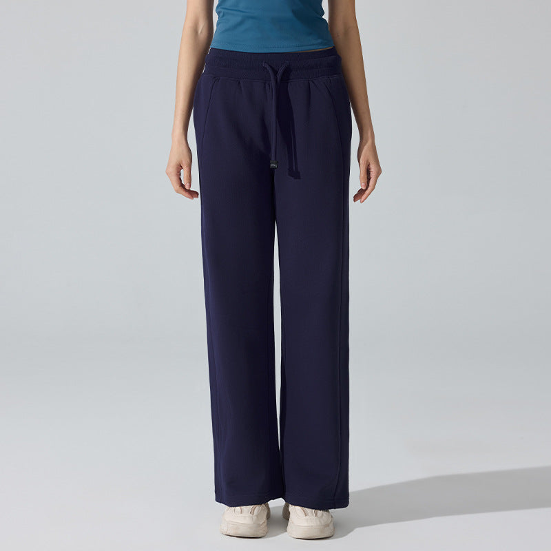 Thickened Heat-retaining Fleece-lined Outdoor Workout Pants