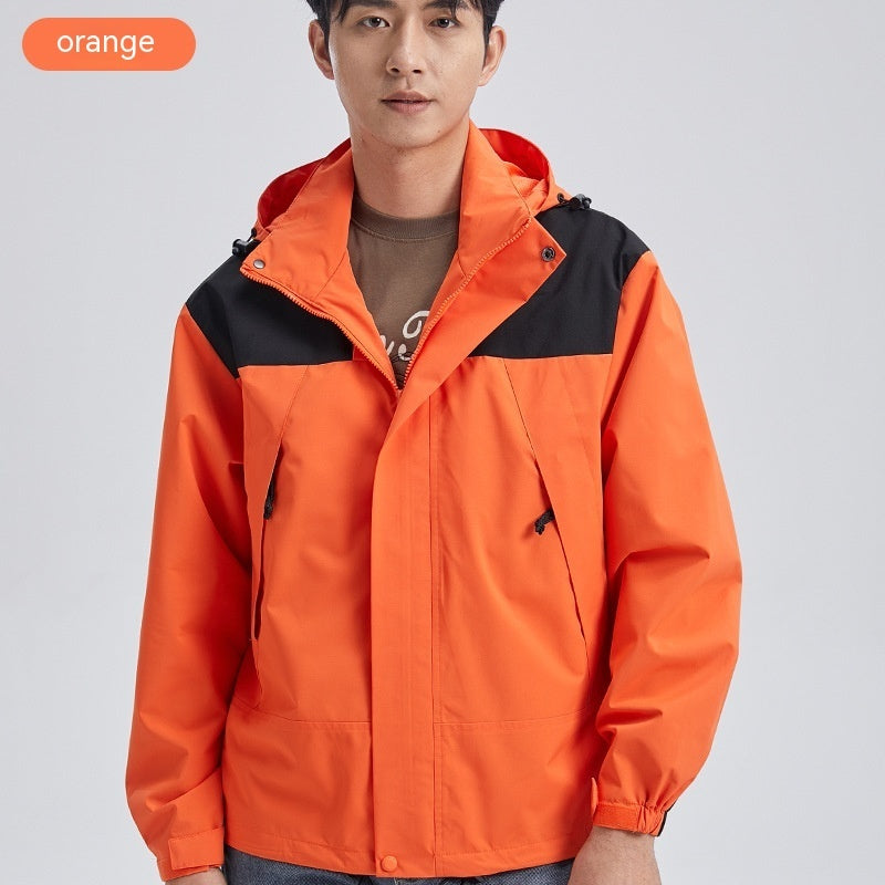 Hooded Outdoor Shell Jacket For Men And Women