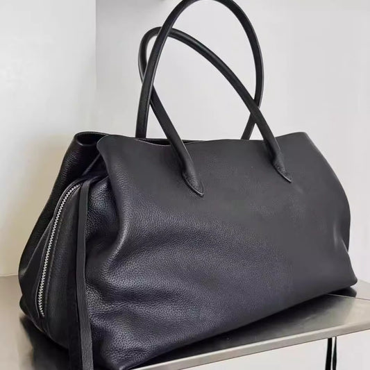 Fashionable All-match Suede Tote Commuter Design Portable Shoulder Messenger Bag