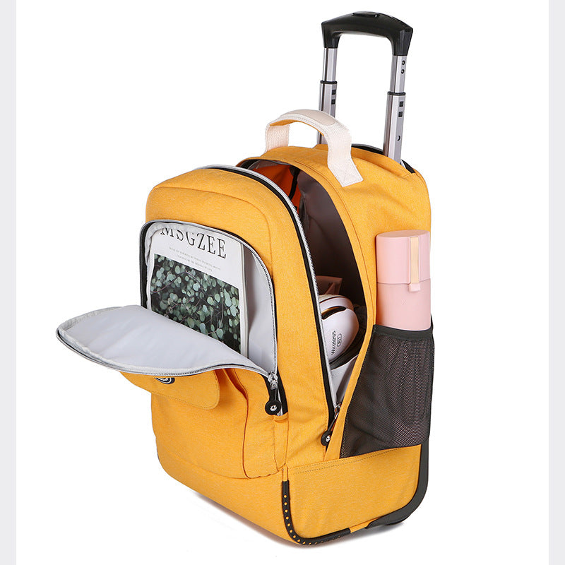 Ultra-light Back Pull Dual-purpose Trolley Backpack
