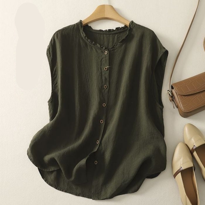 Womens Sleeveless Top Vest Cardigan Or Jacket