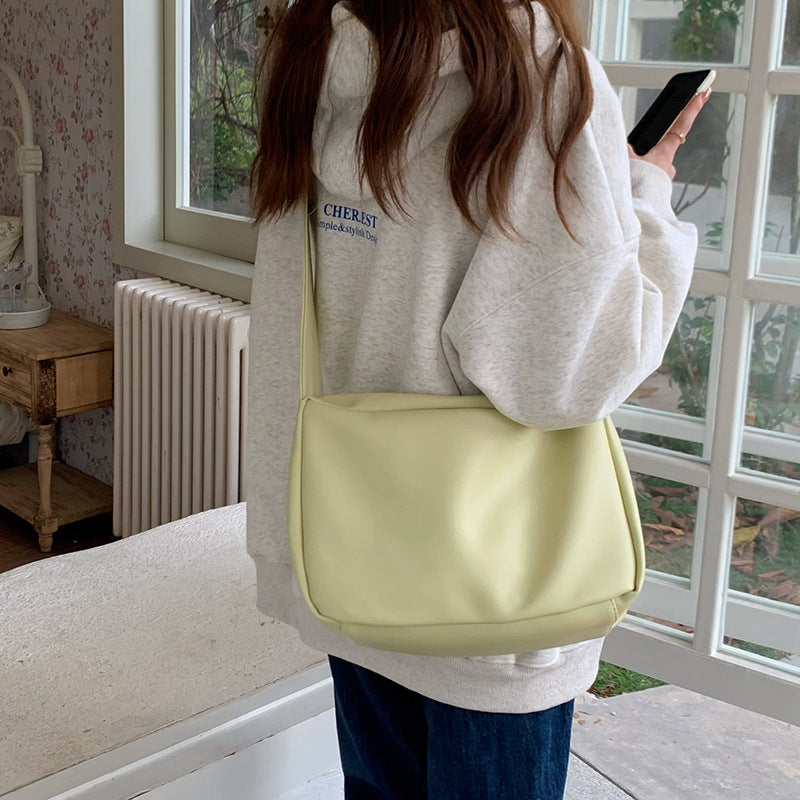 Large Capacity Soft Leather Tote Shoulder Messenger Bag