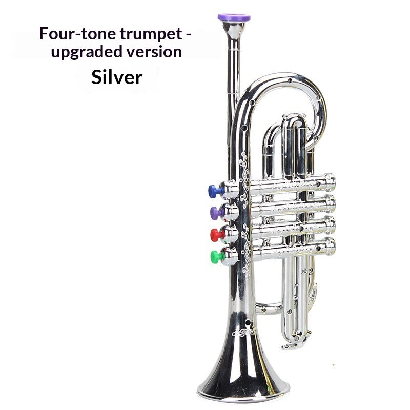 Childrens Musical Instruments Octave Saxophone, Four-Note French Horn, And Band Toy Set