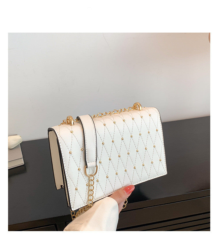 Design Fashion Diamond Chain Shoulder Messenger Bag