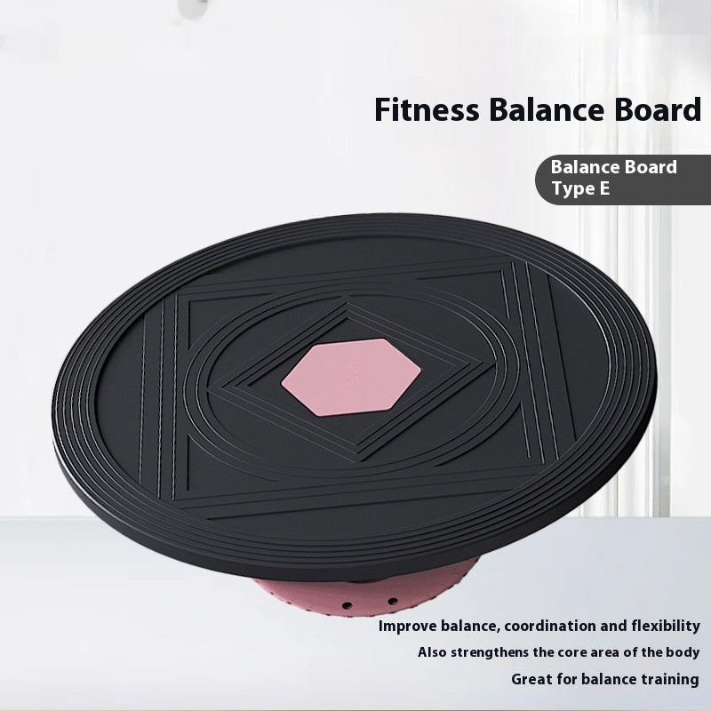 Bærbar balancebræt til fitness og sport i træ