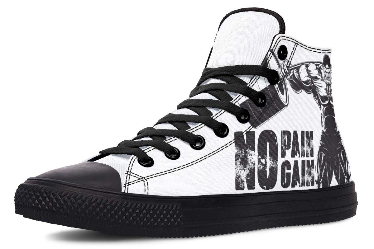 Men's And Women's Fashion Color Printing High-top Canvas Shoes