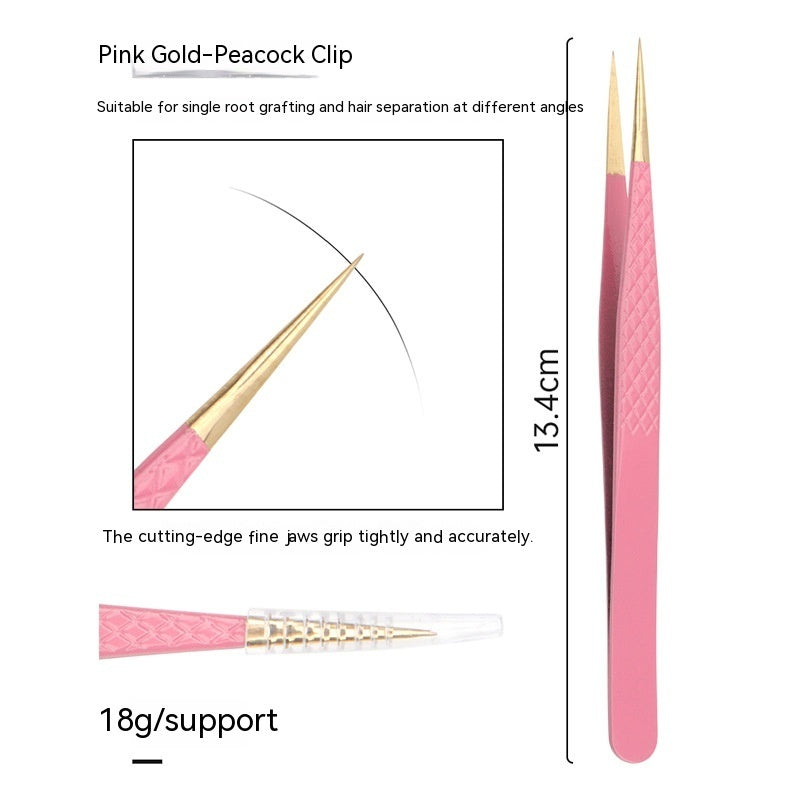 Grafting False Eyelashes Tool Fish Pattern Tweezers