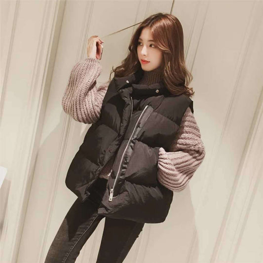 Cotton Vest Women's Short Winter Down