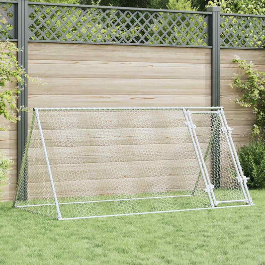 Chicken Cage Silver 200x Galvanized   Chicken Cage Silver