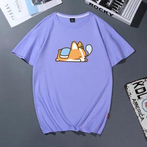 Dog Print Short-sleeved Team Uniform European And American Fabrics