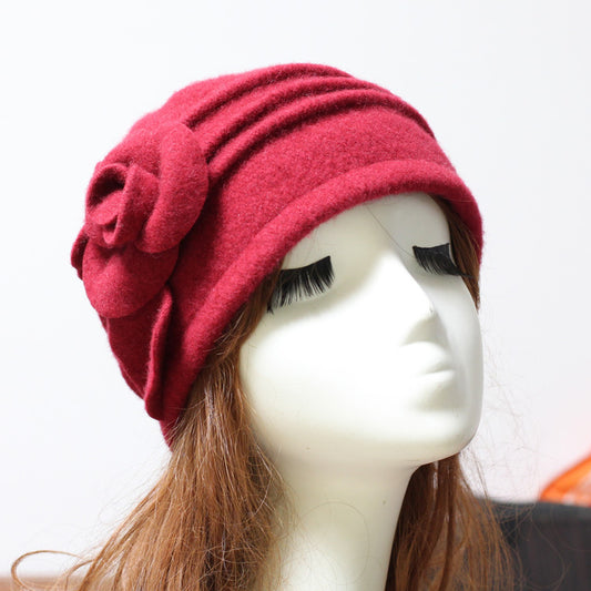 Women's Fashion Solid Color Woolen Hat