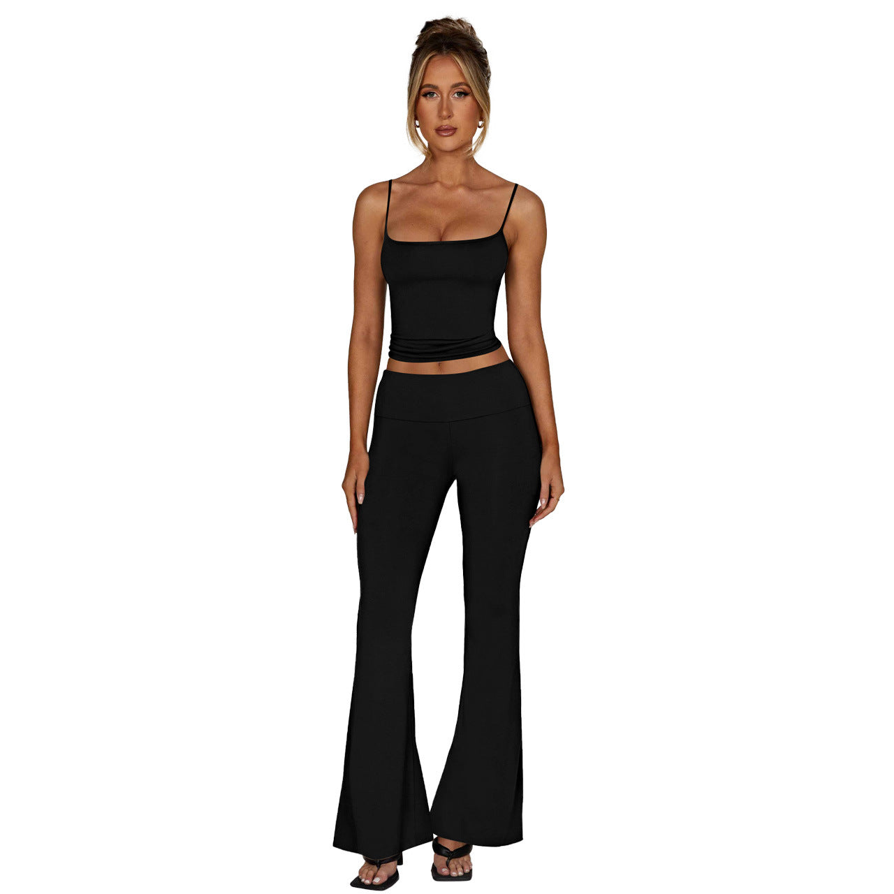 Stylish Casual Two-piece Set In Brushed Milk Silk