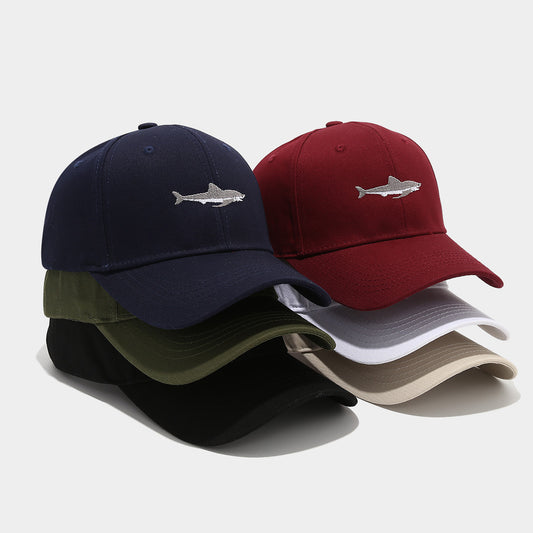 Solid Color Curved Brim Cotton Hard Top Casual Baseball Cap