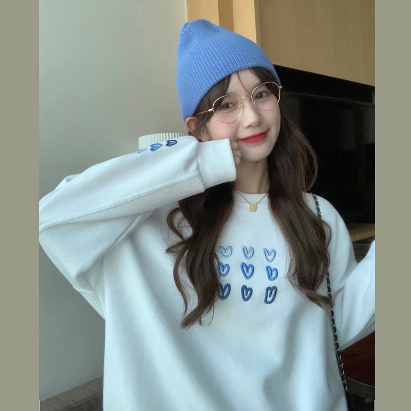 Women's Thin Loose Round Neck Sweatshirt