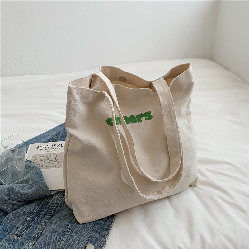 Japanese Lazy Style Large Capacity Carrying Canvas Shoulder Bag