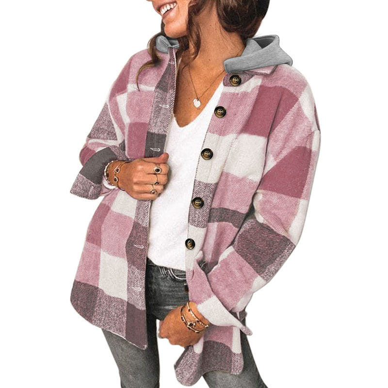 Women's Winter Pure Cotton Plaid Jacket