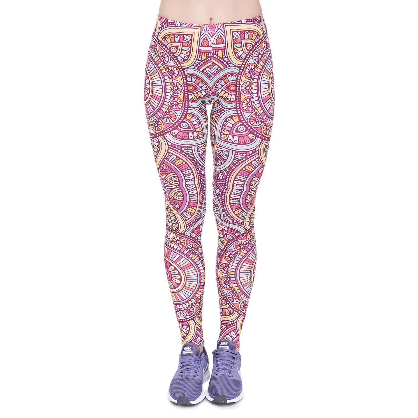 Digital printed cropped trousers