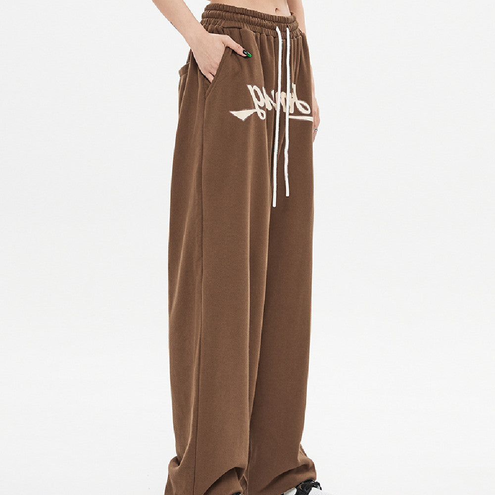 Women's Casual Brown Sports Pants