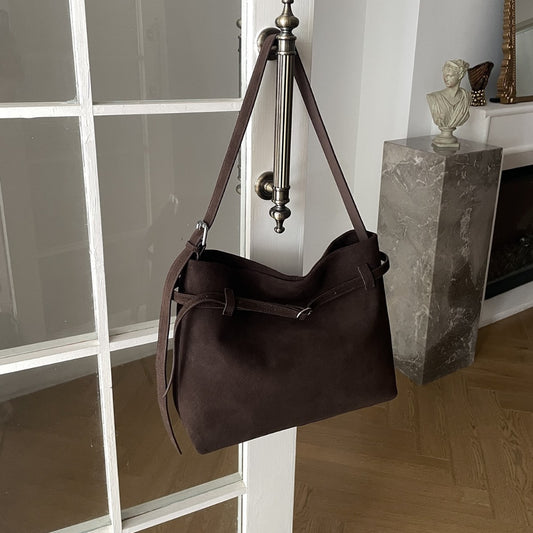 Retro Matte Large Capacity Tote Shoulder Bag