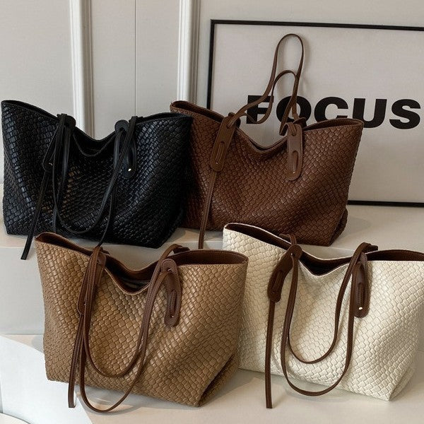 Large Capacity Woven Bag Women's All-match One-shoulder Underarm