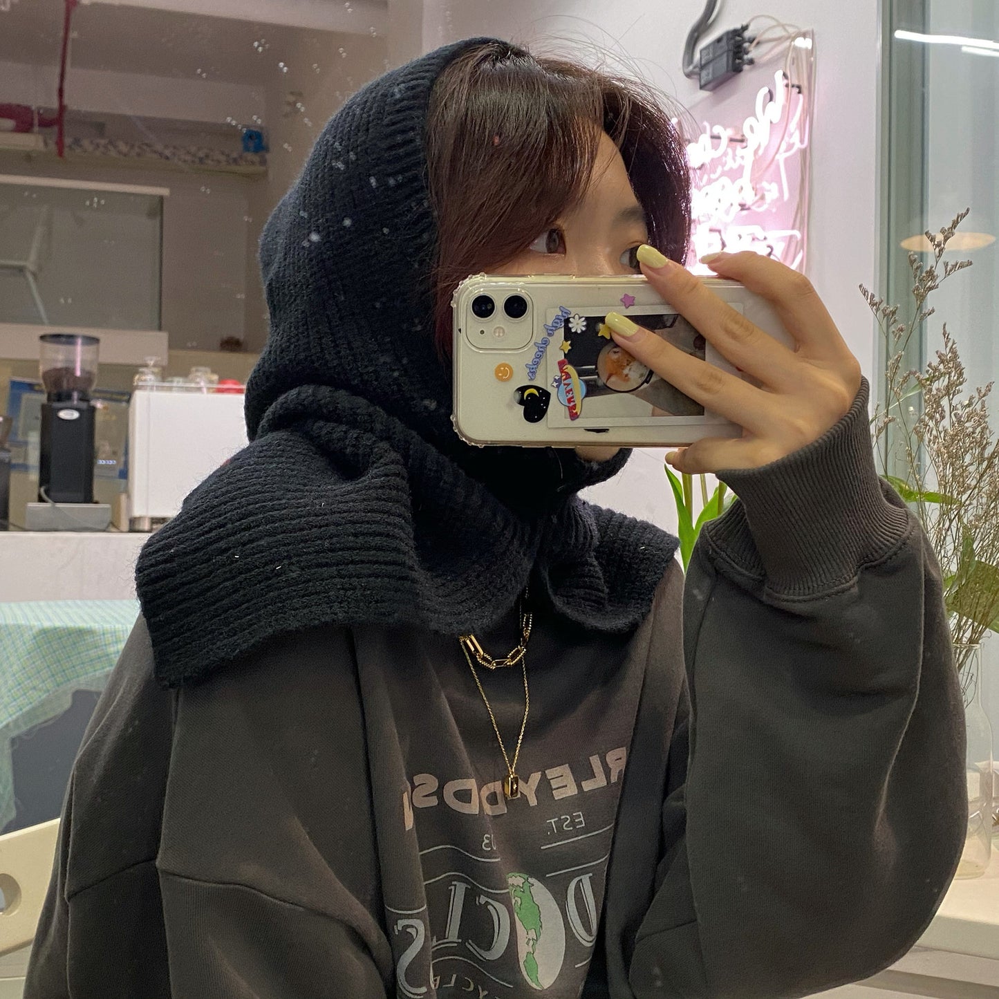 Hat Scarf And Neck One Autumn And Winter Korean Version Of Everything Sweet And Thick Warm