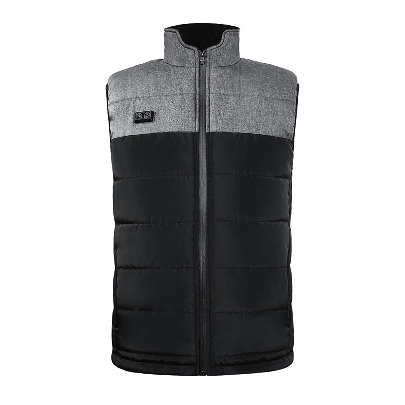 Intelligent Thermostatic Electric Heating Vest Waterproof Double-control Blouse