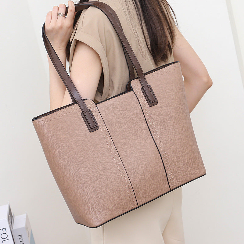 Large Capacity Totes Women's Fashion One-shoulder Commuter All-match Bag
