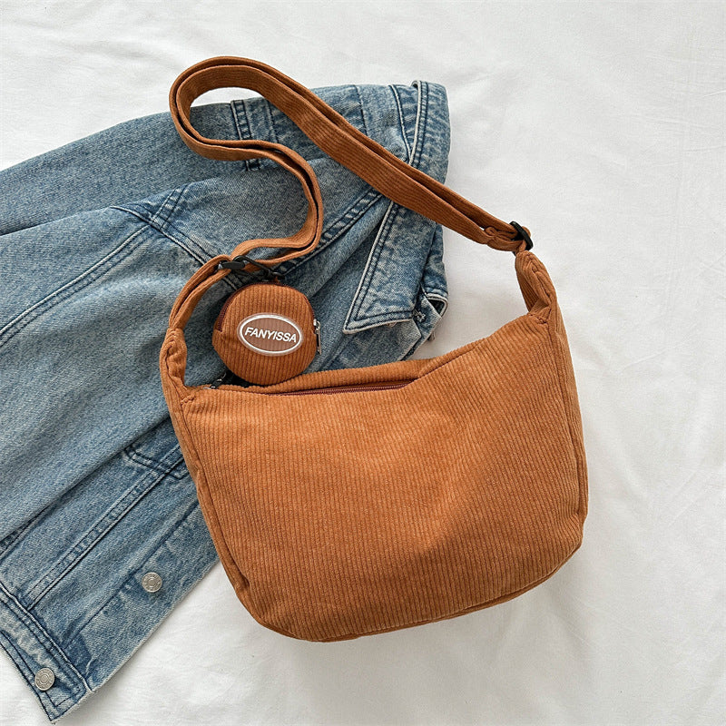 Korean Style Simple Shoulder Messenger Bag For Women