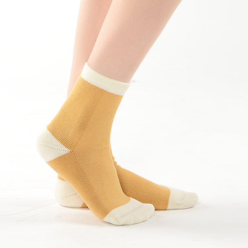 Women's Soft Half Terry Mid Tube Socks