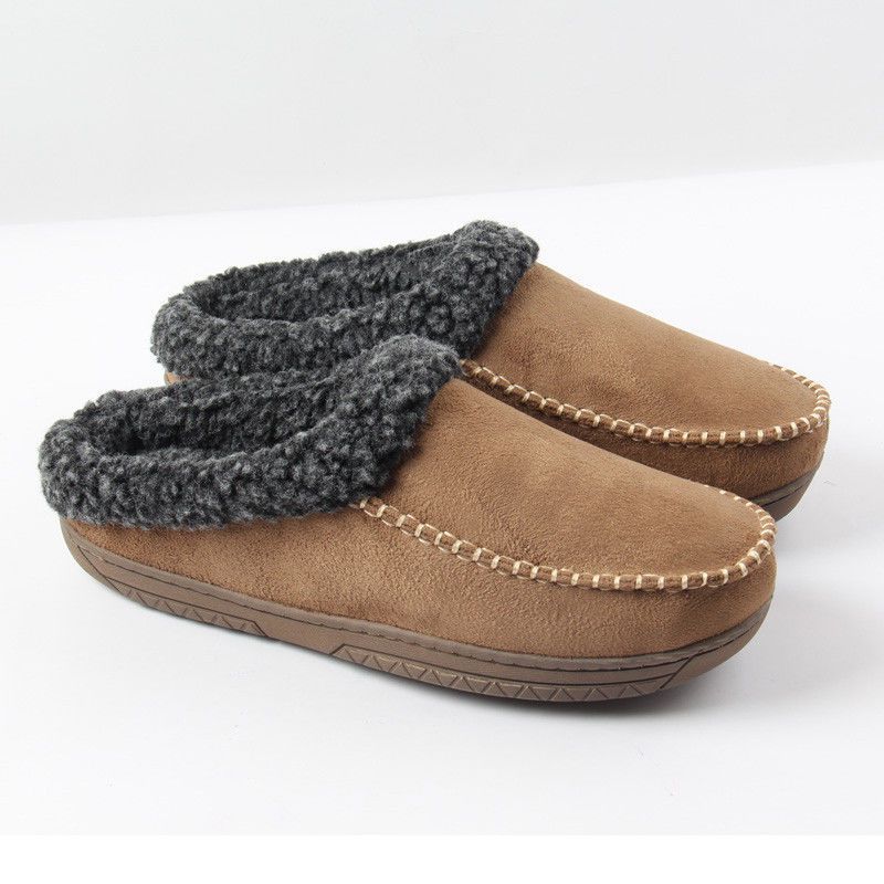 Mens Cotton Slippers For Outdoor Use Winter Home Wear