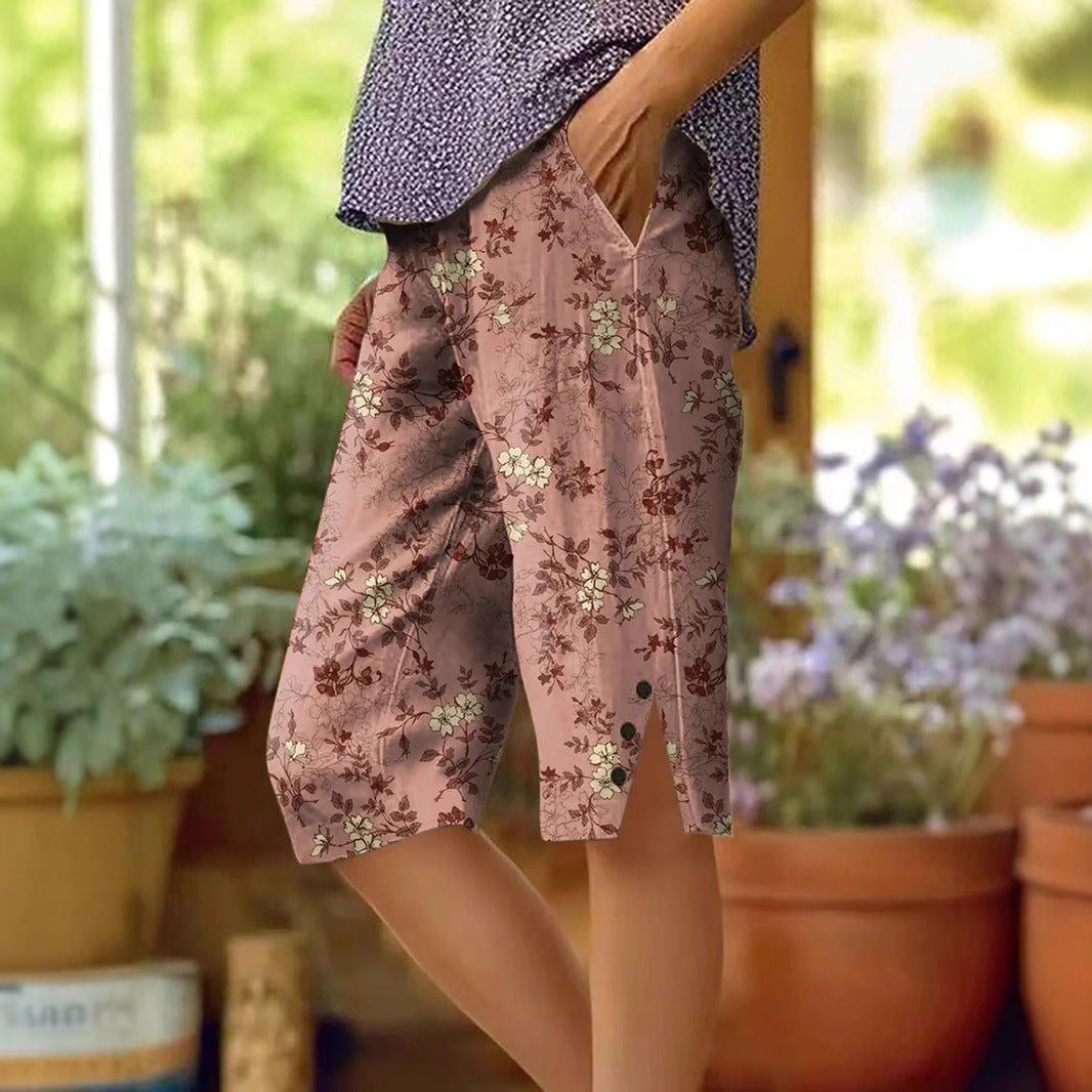 Women's Fashion Personalized Floral Casual Shorts