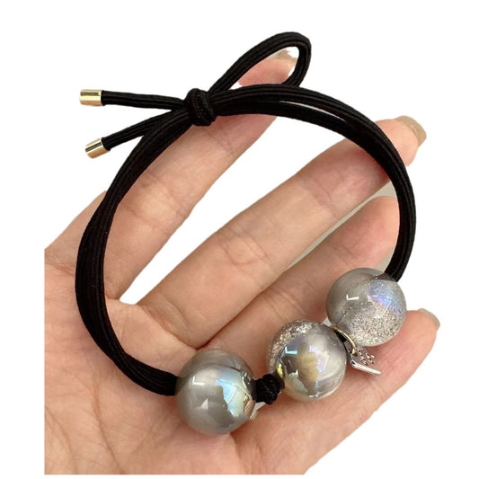 Simple Rubber Band Large Beads Durable Head Rope