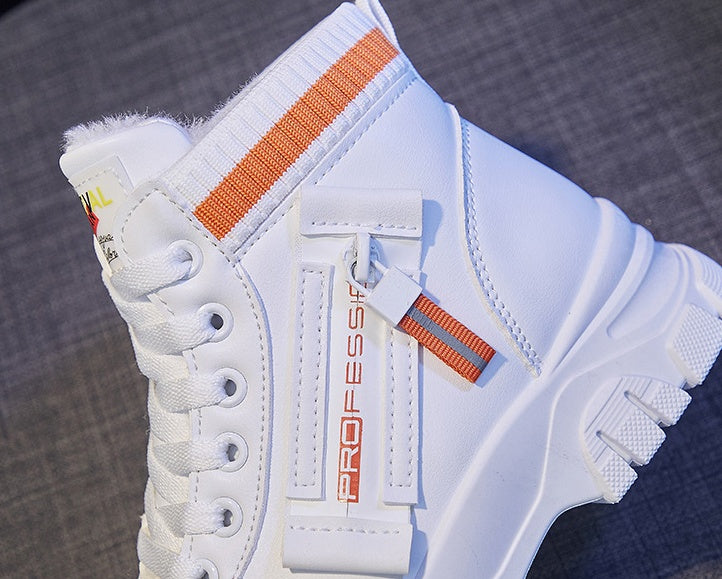 Winter New Warm Student Ankle Boots Platform