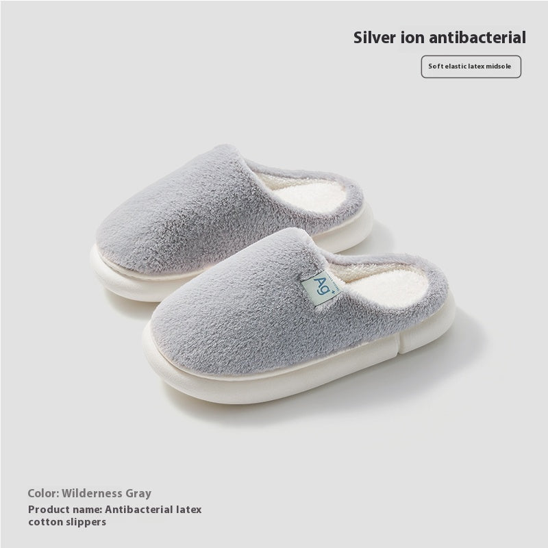 Indoor Odor Proof Plush Slippers With Anti Slip Properties