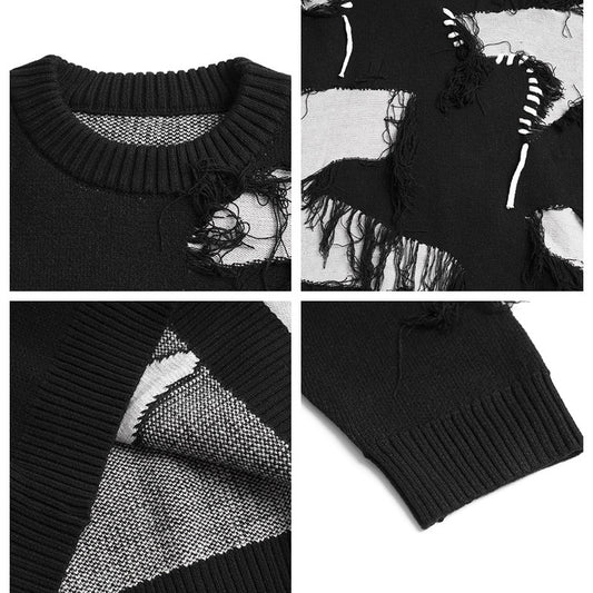 Original Retro Dark Lazy Sweater Knitted