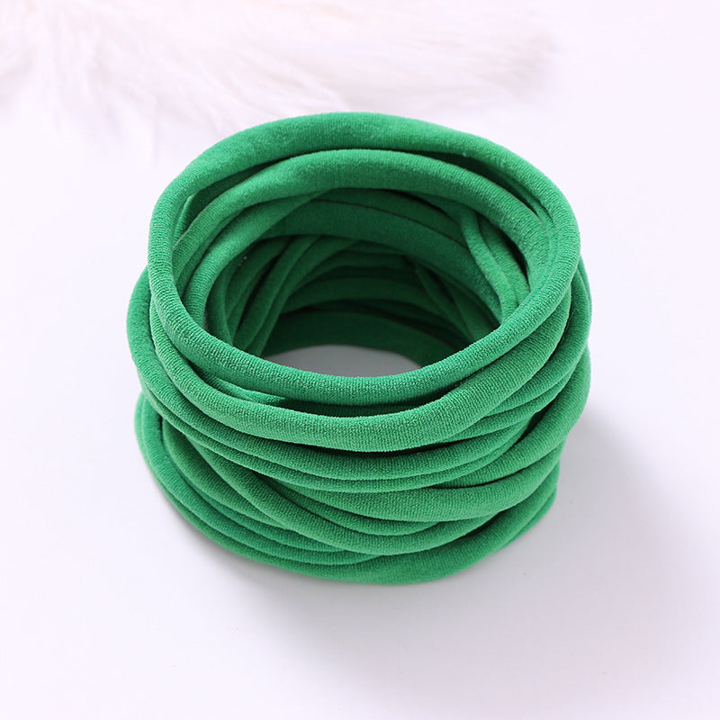 European And American INS Seamless Nylon Fine Hair Band Children's Hair Ring Handmade DIY Baby Headband
