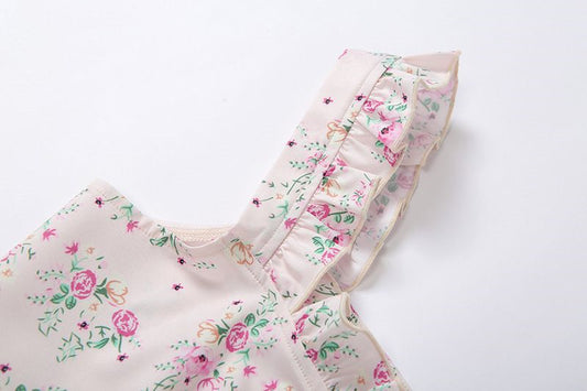 Printed Panel  Navel Suspender Vest