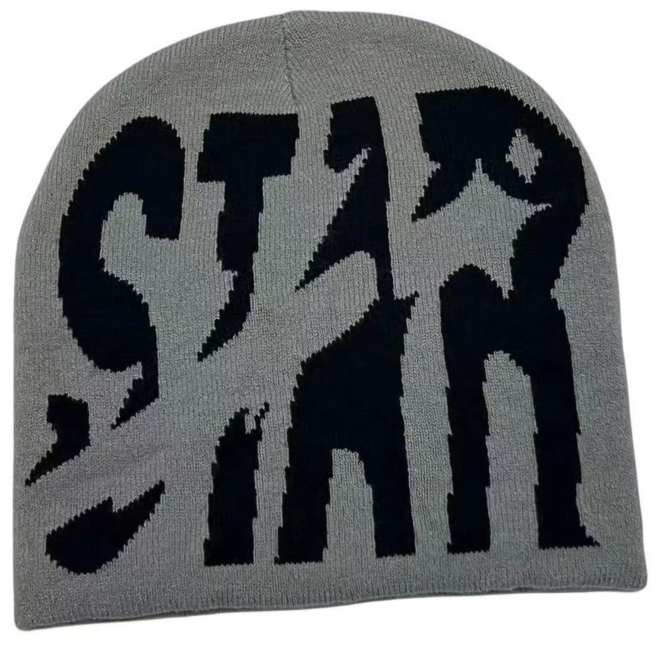 Y2g Knitted Hat Letter STAR Same Style