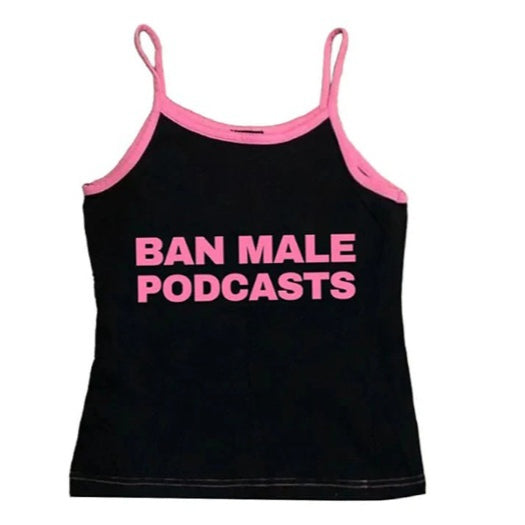 American Spicy Girl Letter Print Vest Tank Top For Women