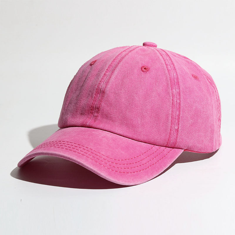 Washed Cotton Curved Brim Outdoor Sports Ladies Summer Sun Hat