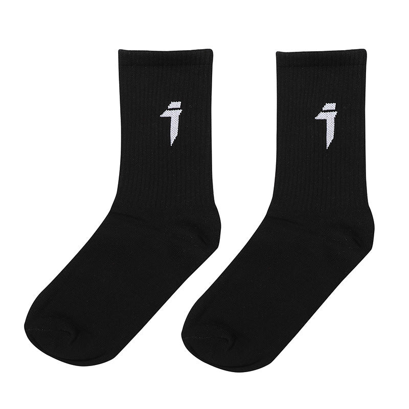 Par Tide Hosiery Maskine Neng Feng Atletiske Strømper Hip Hop Rene Bomuld Strikkede Rørstrømper
