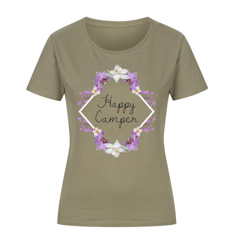 European And American Digital Printing Casual Round Neck Short Sleeves