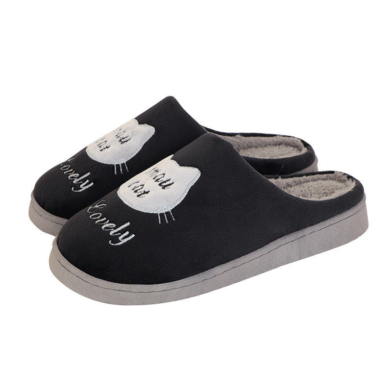 Men's Thick-soled Bag With Confinement Hairy Slippers